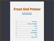 Tablet Screenshot of frontendprimer.com